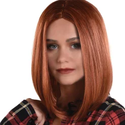 Auburn Red Long Bob Wig