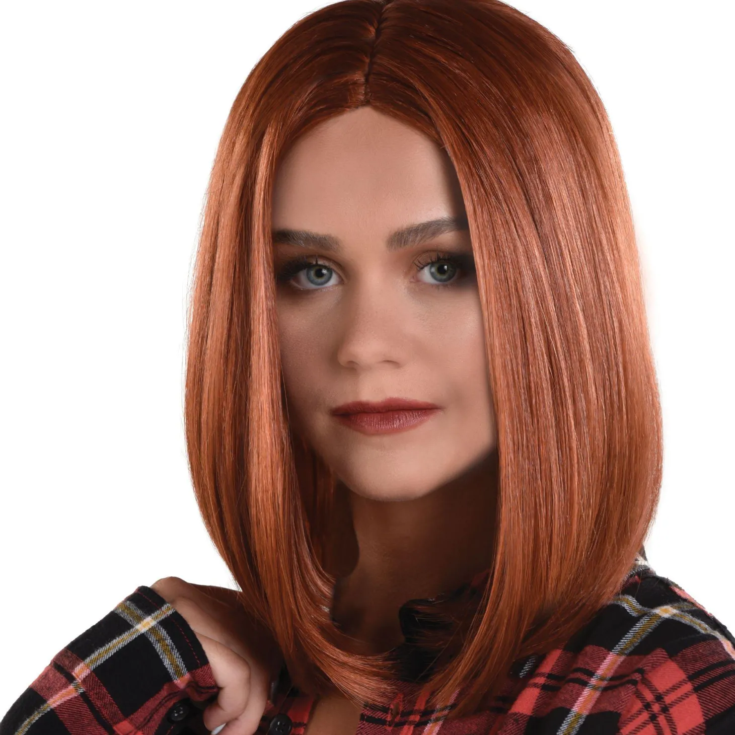 Auburn Red Long Bob Wig