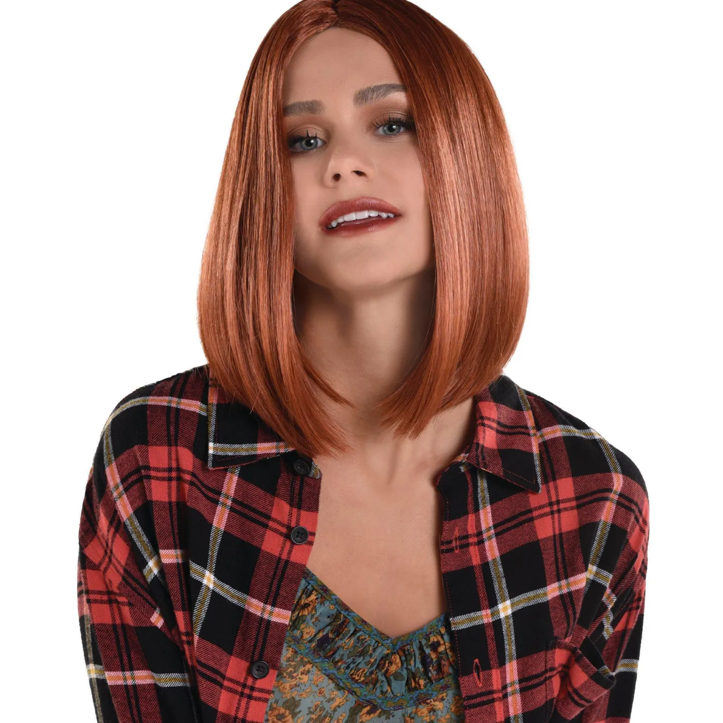 Auburn Red Long Bob Wig
