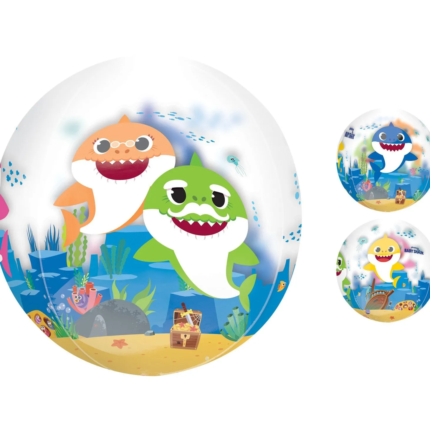 Baby Shark Balloon - See Thru Orbz