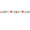 Back to School Happy First Day Letter Banner, 12ft