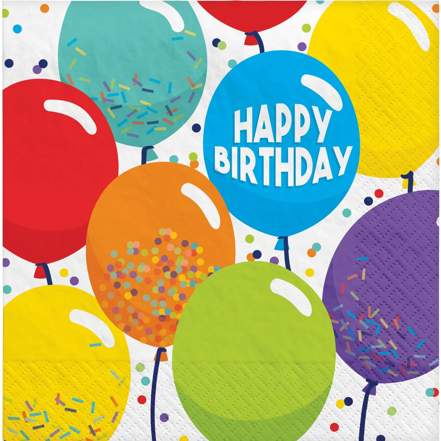 Balloon Birthday Celebration Lunch Napkins 16ct
