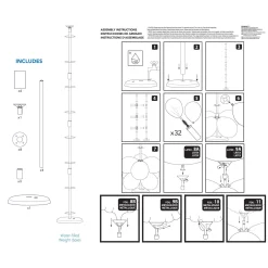 Balloon Column Base Kit, 5ft