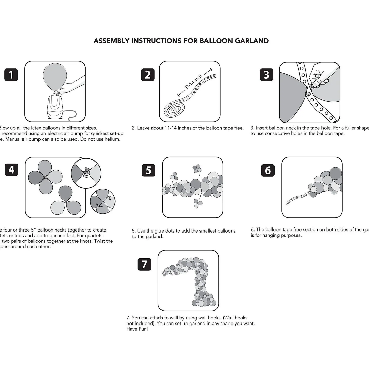 Balloon Garland Kit, Assorted Colors