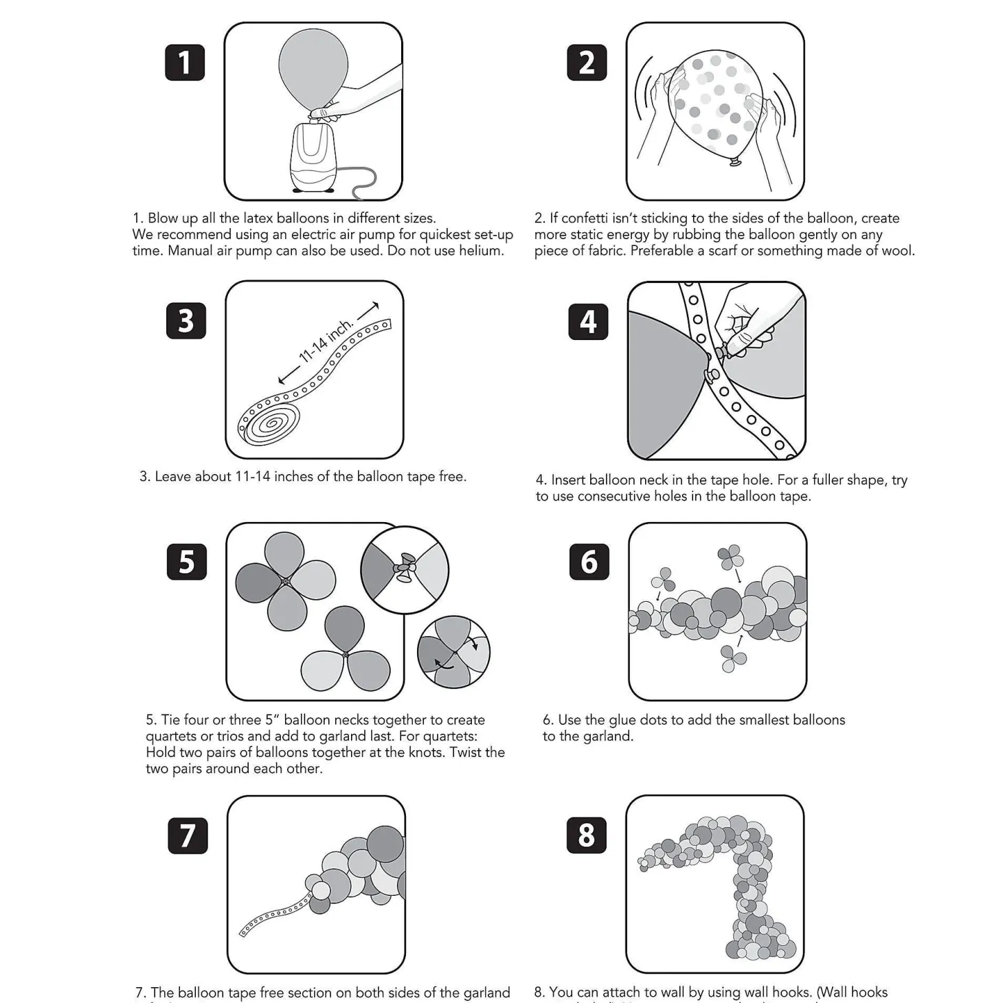 Balloon Garland Kit, Assorted Colors