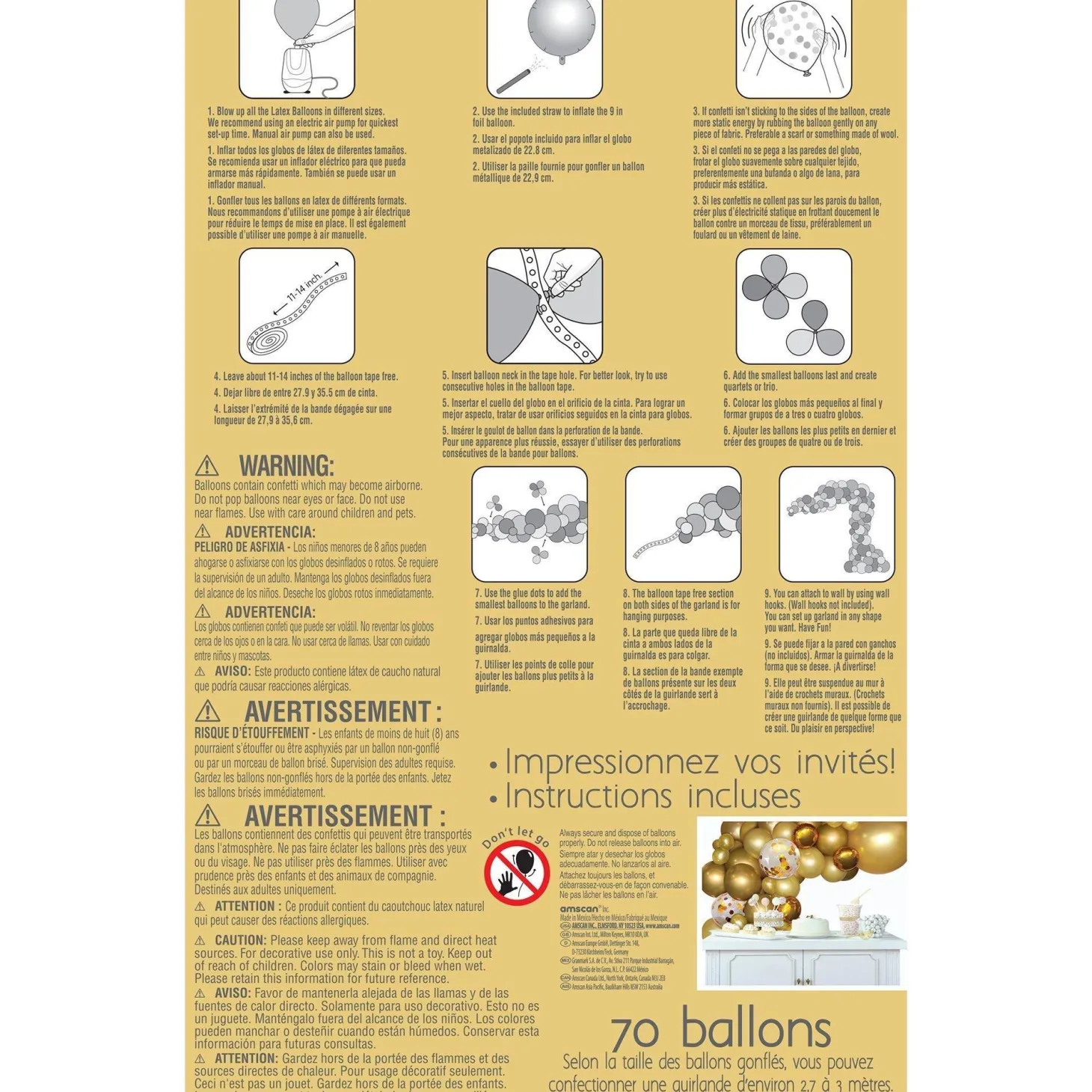 Balloon Garland Kit, Assorted Colors