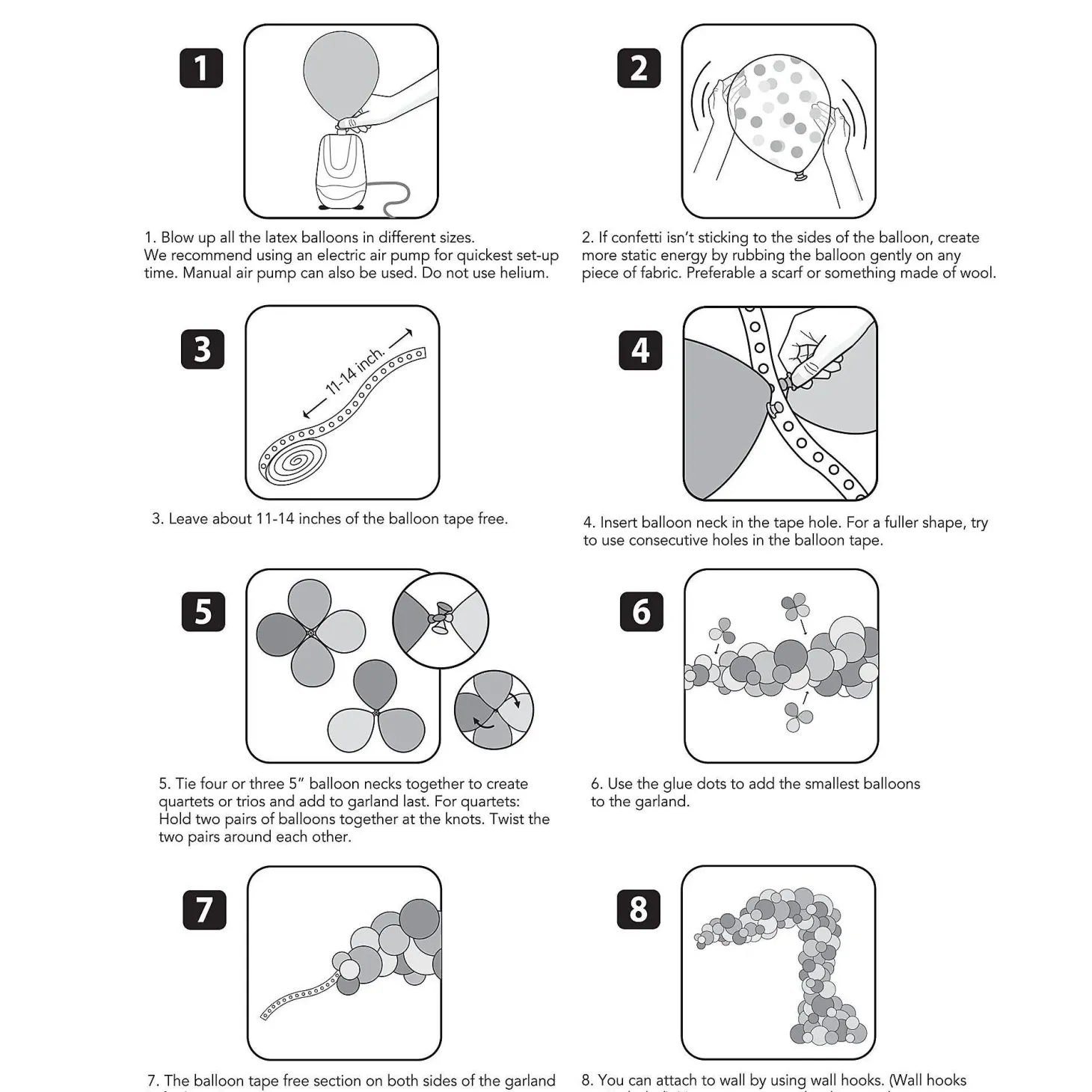 Balloon Garland Kit, Assorted Colors