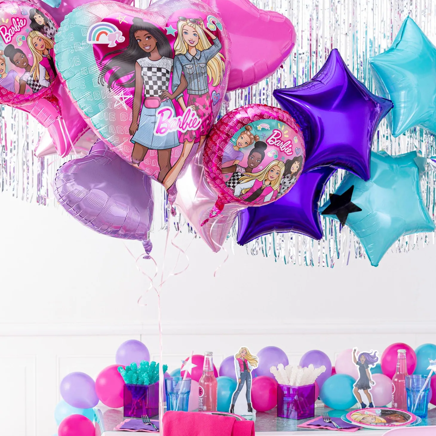 Barbie Dream Together Foil Balloon Bouquet, 5pc