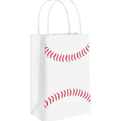Baseball Kraft Favor Bags, 8ct