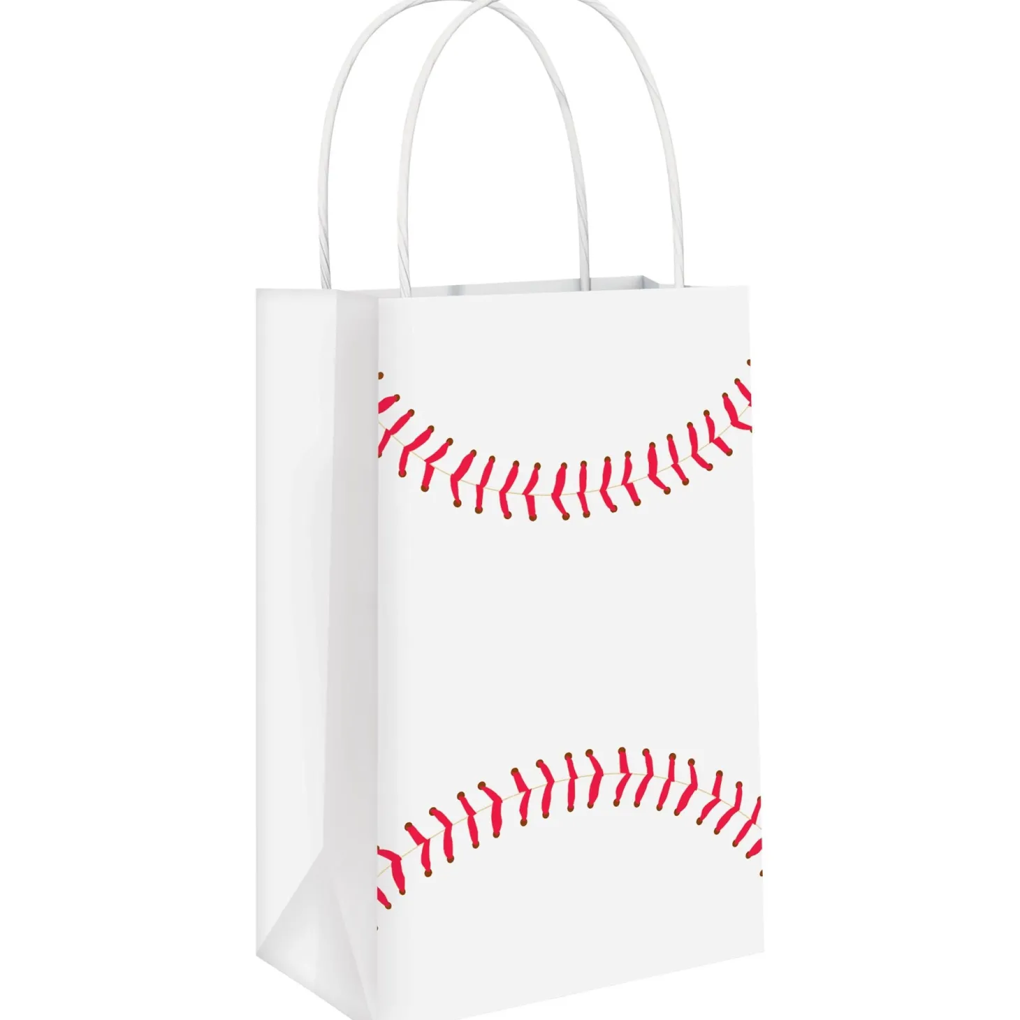Baseball Kraft Favor Bags, 8ct