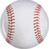 Baseball Melamine Round Platter, 13.5in