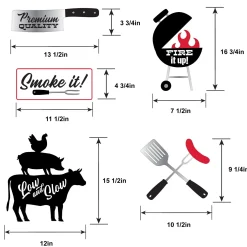 BBQ Cardstock Cutouts, 5pc