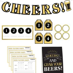 Beer Tasting Kit for 4 Guests, 15pc - Better With Age