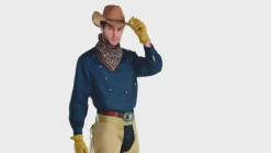 Beige Western Leather Chaps