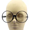 Big Round Black Glasses – Adult