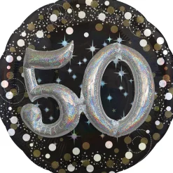 Birthday Balloon 32in - 3D Sparkling Celebration, Ages