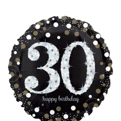 Birthday Balloon 18in - Sparkling Celebration, Ages