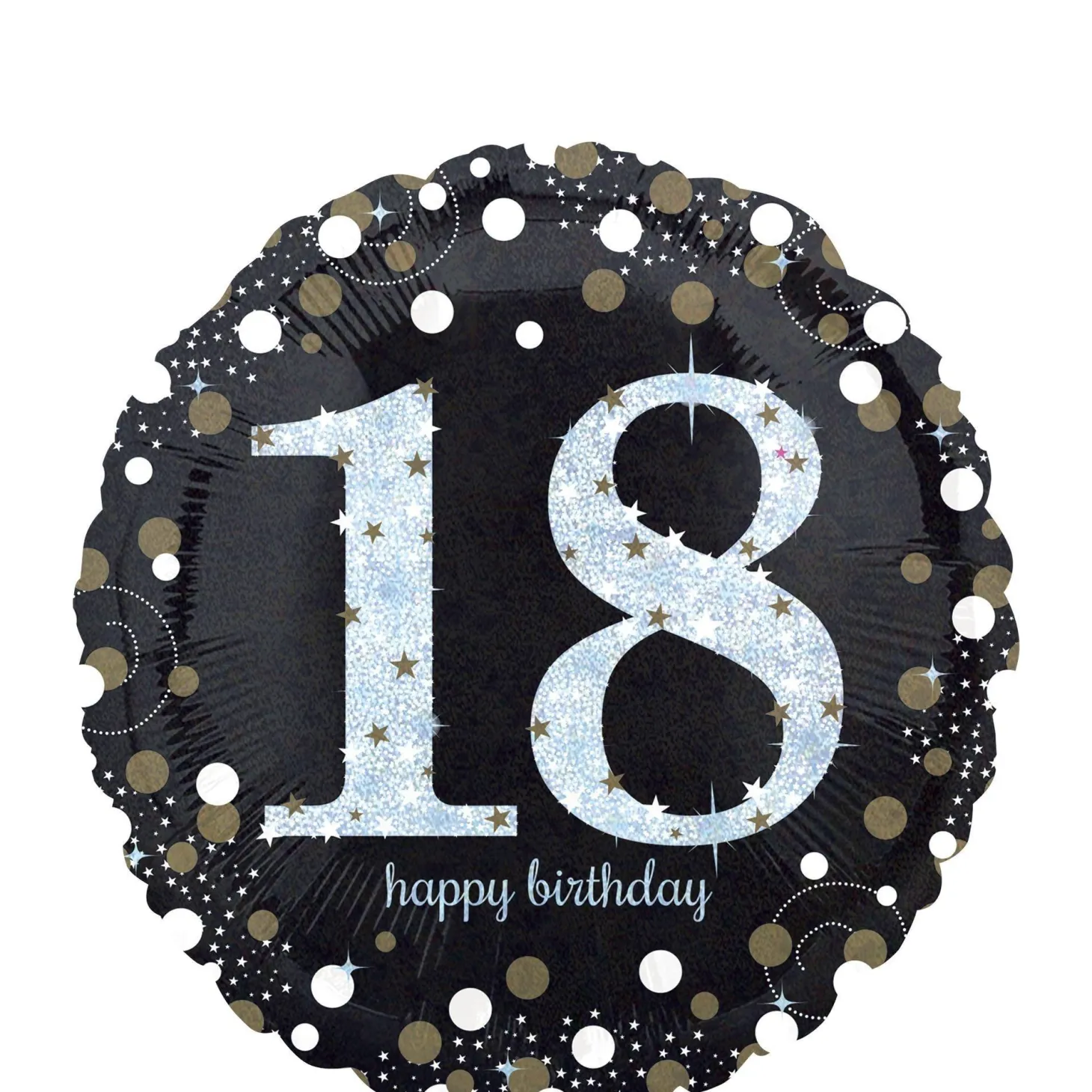Birthday Balloon 18in - Sparkling Celebration, Ages
