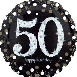 Birthday Balloon 18in - Sparkling Celebration, Ages