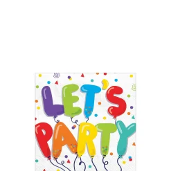 Birthday Balloons Napkins 36ct, Assorted Options