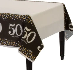 Birthday Table Cover - Sparkling Celebration, Ages