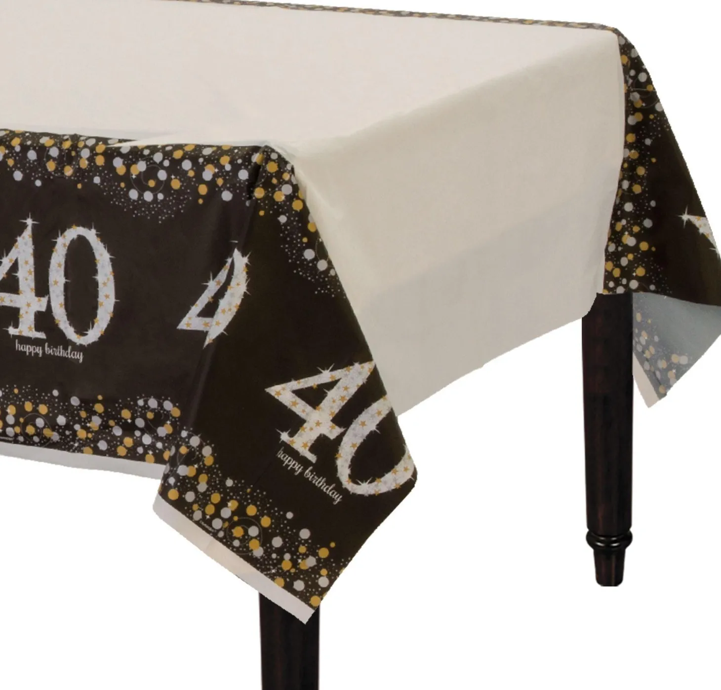 Birthday Table Cover - Sparkling Celebration, Ages