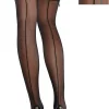 Black Corset Top Thigh High Stockings