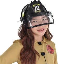 Black Firefighter Helmet - Child