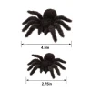 Black Fuzzy Spiders 6ct