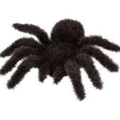 Black Fuzzy Spiders 6ct