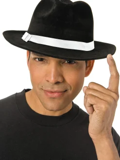 Black Gangster Hat