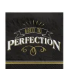 Black & Gold Aged to Perfection Birthday Paper Lunch Napkins, 6.5in, 16ct - Better With Age