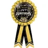 Black & Gold Better With Age Confetti Birthday Award Ribbon, 5.5in