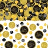 Black & Gold Birthday Confetti, 2.5oz – Cardstock & Plastic Mix