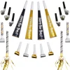 Black, Gold & Silver New Year's Eve Party Horns & Blowouts 50pc