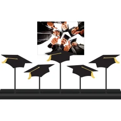 Black Grad Caps MDF Photo Holder