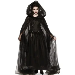 Black Hooded Cape, Adult