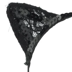 Black Lace Cat Ears Headband