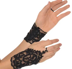 Black Lace Glovelettes