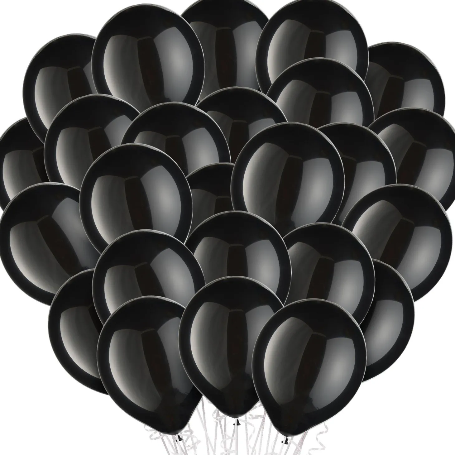 Black Latex Balloons, 11in, 100ct