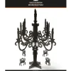 Black MDF Candelabra Decoration, 17in x 19.5in - Spellbound Halloween
