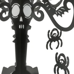 Black MDF Candelabra Decoration, 17in x 19.5in - Spellbound Halloween