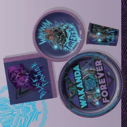 Black Panther Wakanda Forever Paper Dessert Plates, 7in, 8ct