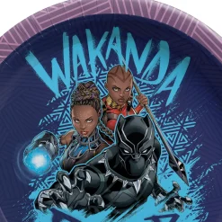 Black Panther Wakanda Forever Paper Dessert Plates, 7in, 8ct