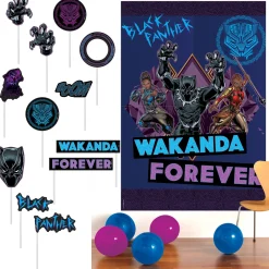 Black Panther Wakanda Forever Scene Scetter with Photo Booth Props