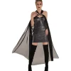 Black Sheer Gothic Cape