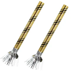 Black, Silver & Gold New Year's Eve Blowouts, 17in, 2ct