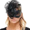 Black Veil Masquerade Mask