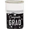Black & White Congrats Graduation Pop-Up Trash Bin