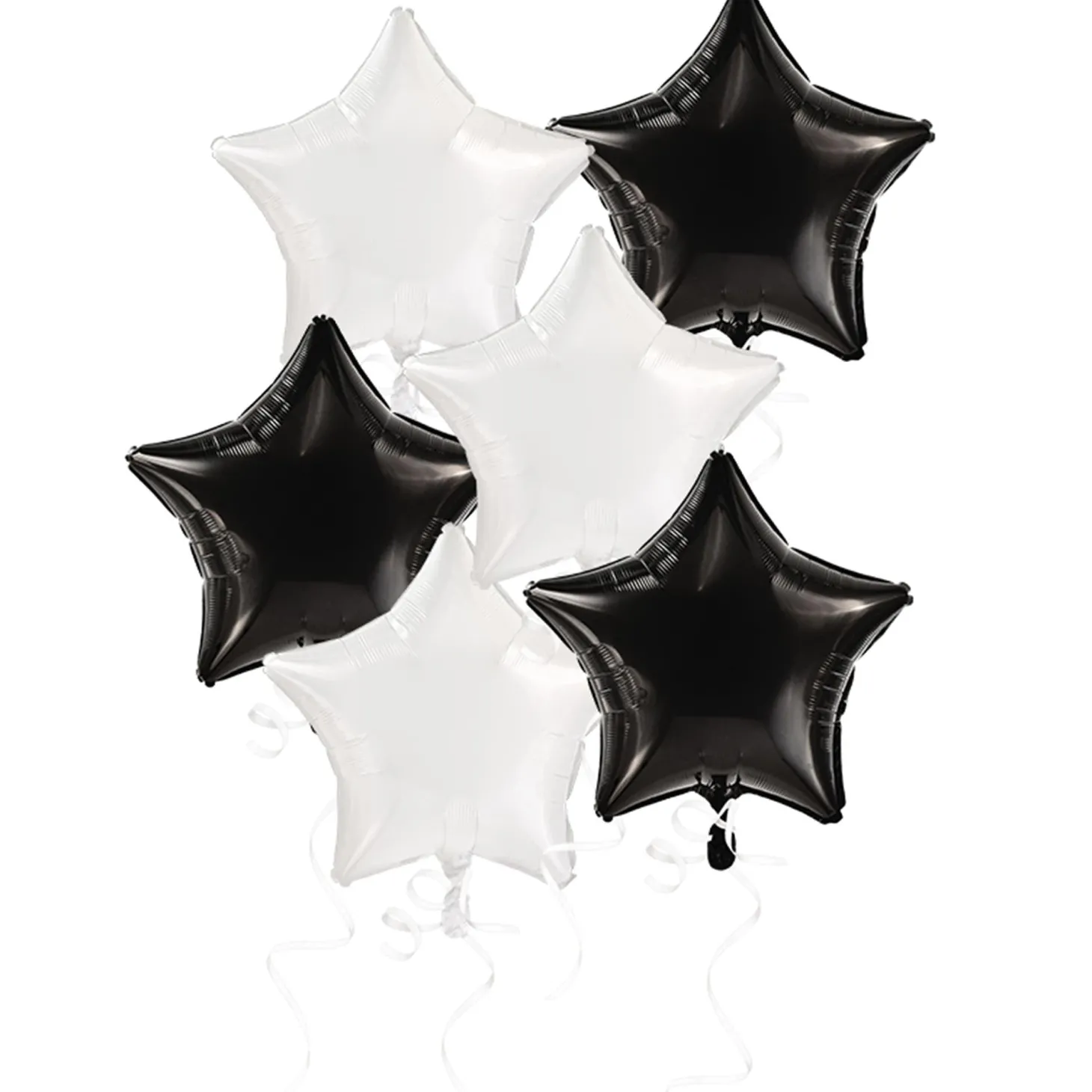 Black & White Stars Bouquet, 6pc